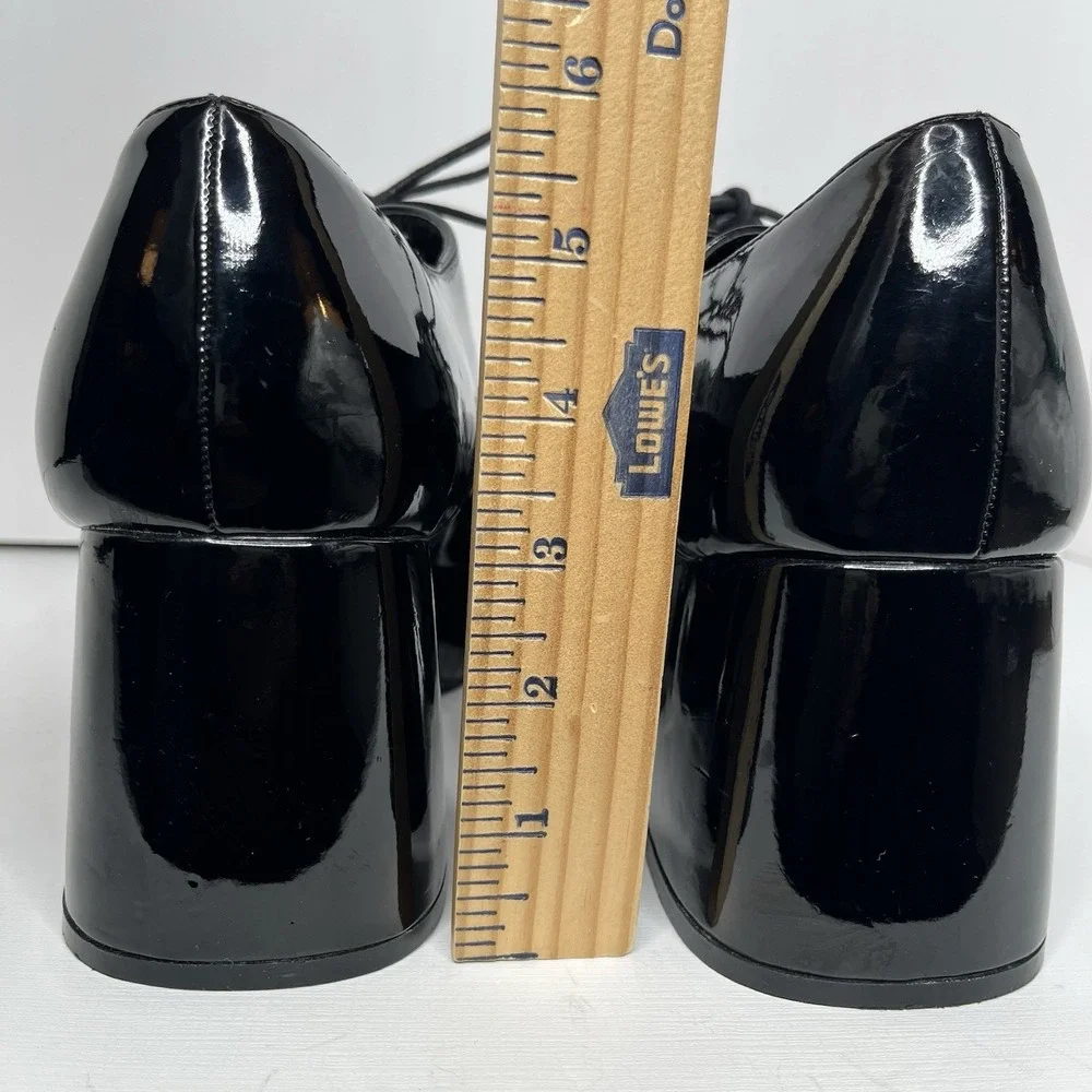 Ellie 1031 Disco Platform Men's Shoes Black Patent 3